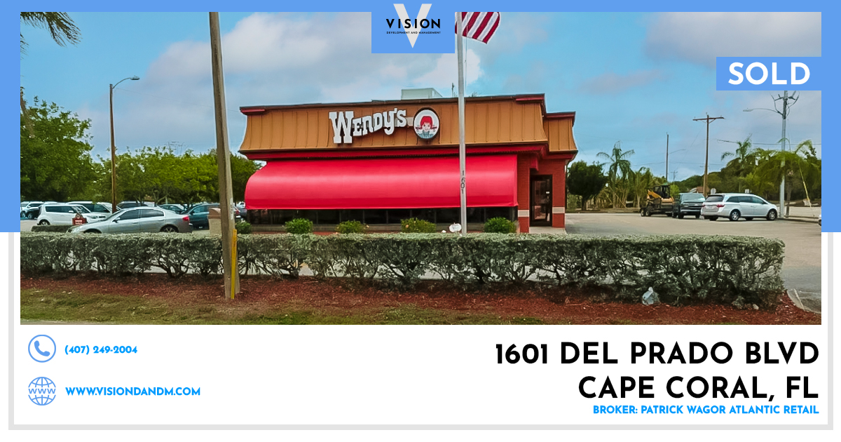 SOLD – Wendy’s in Cape Coral